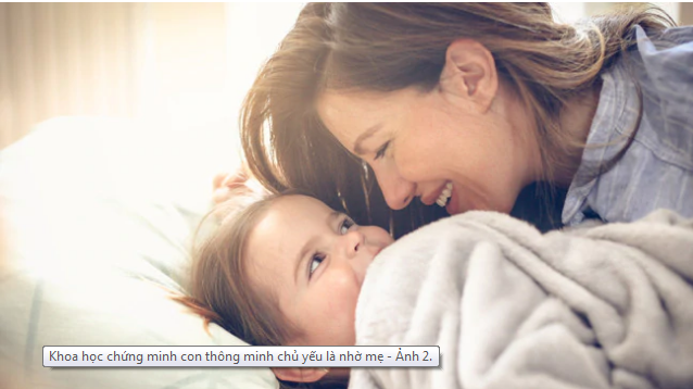 Khoa học chứng minh con thông minh chủ yếu là nhờ mẹ - Ảnh 2. Khoa học chứng minh con thông minh chủ yếu là nhờ mẹ - Ảnh 2.